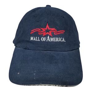 Mall of America Slideback Hat Blue One Size Embroidered Patriotic 6 Panel Seba